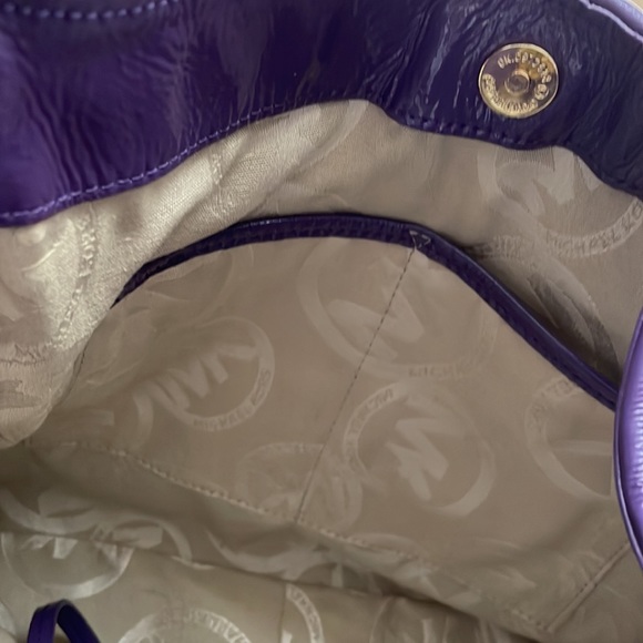 Michael Kors NWT purple large shoulder hobo bag 2009 - Picture 5 of 9